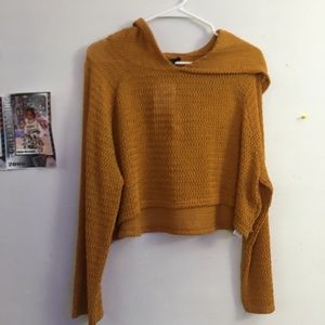 Knit hoodie